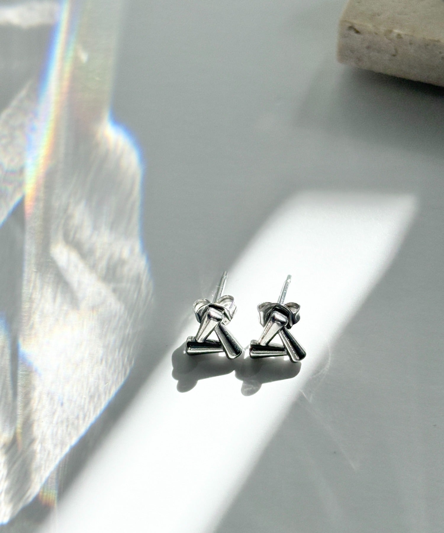ciite' シーテ ピアス（両耳用） 【金属アレルギー対応】トライアングルピアス