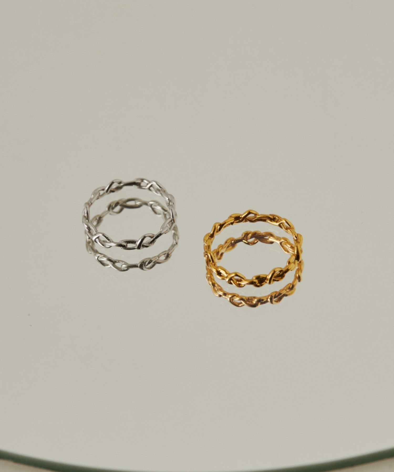 ciite' シーテ リング 【 金属アレルギー対応 】 ノットモチーフリング サージカルステンレス