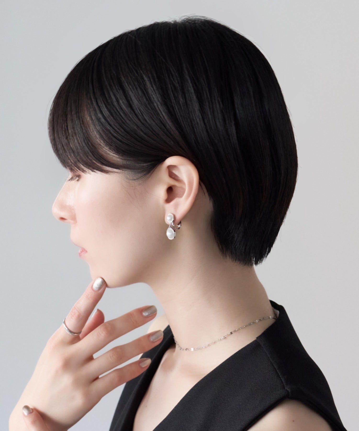 ciite' シーテ イヤリング シリコン付 デザインパール イヤリング