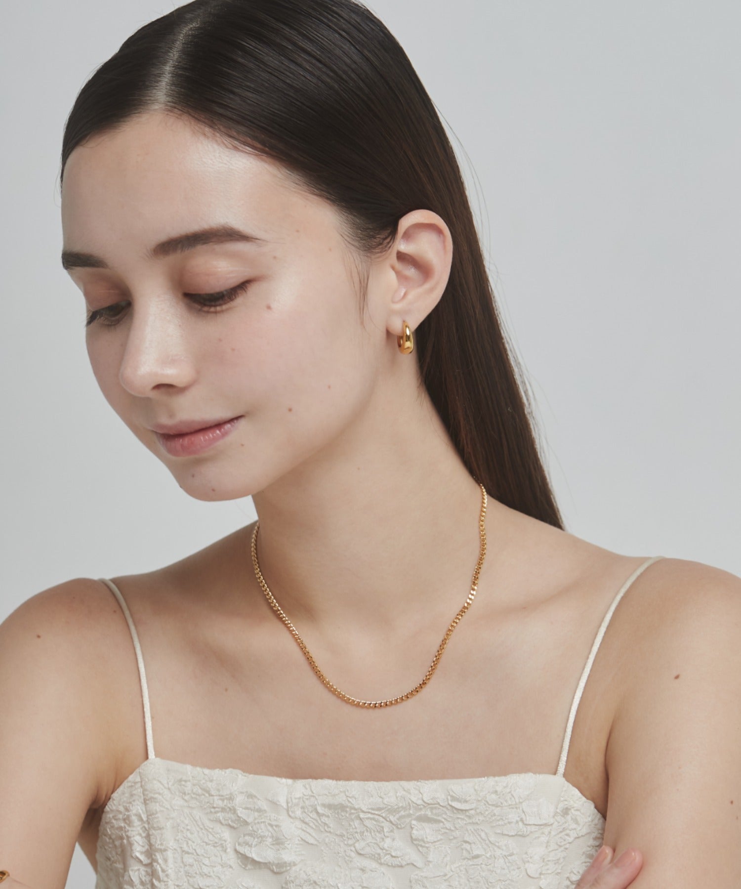 ciite' シーテ ネックレス 【 金属アレルギー対応 】 チェーンネックレス 2セット サージカルステンレス （38～43cm, 40～45cm）