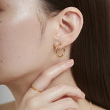 ciite' シーテ ピアス（両耳用） 【 金属アレルギー対応 】 シンプルフープイヤリング 3ペアセット サージカルステンレス (両耳用)