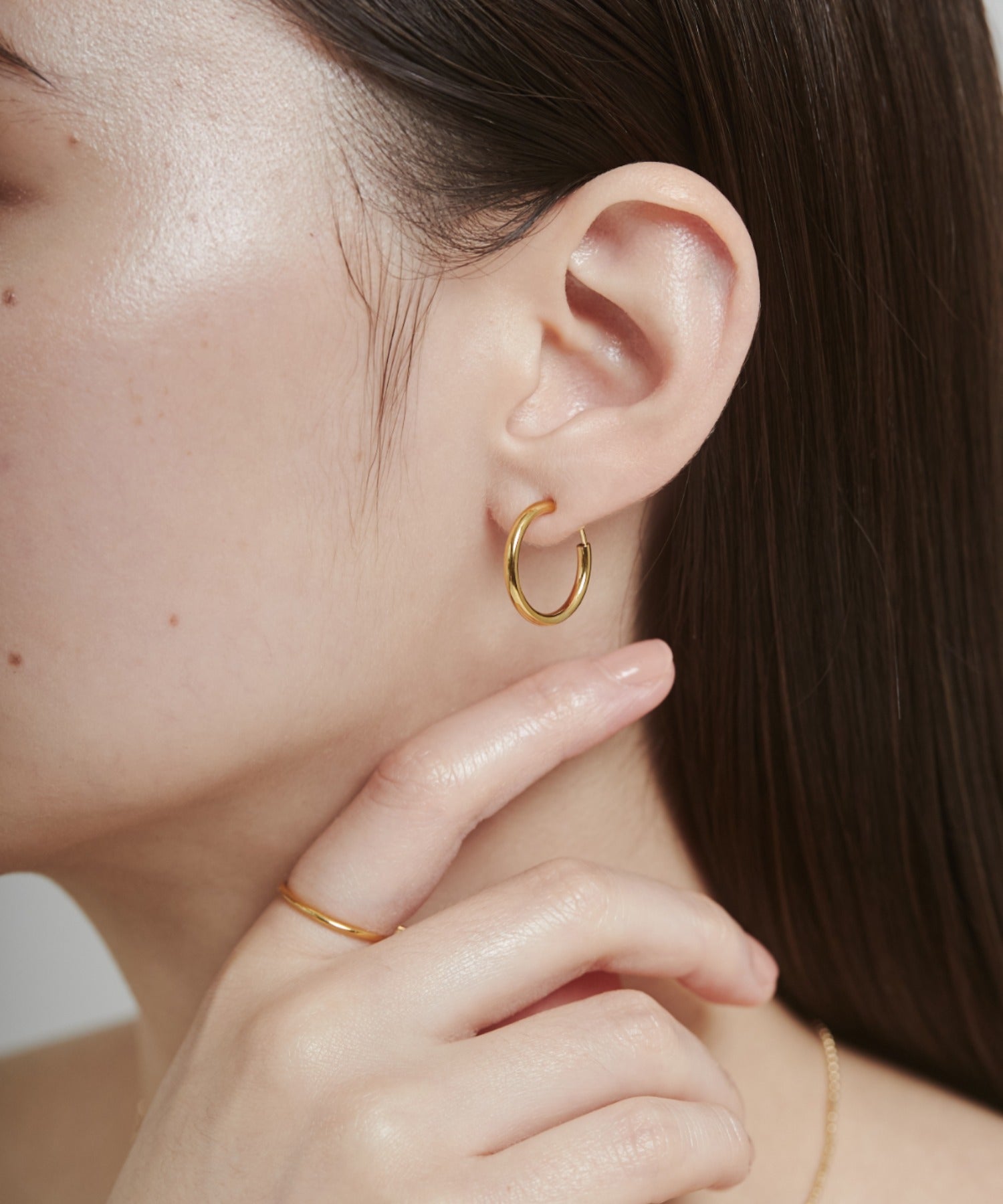 ciite' シーテ ピアス（両耳用） 【 金属アレルギー対応 】 シンプルフープイヤリング 3ペアセット サージカルステンレス (両耳用)
