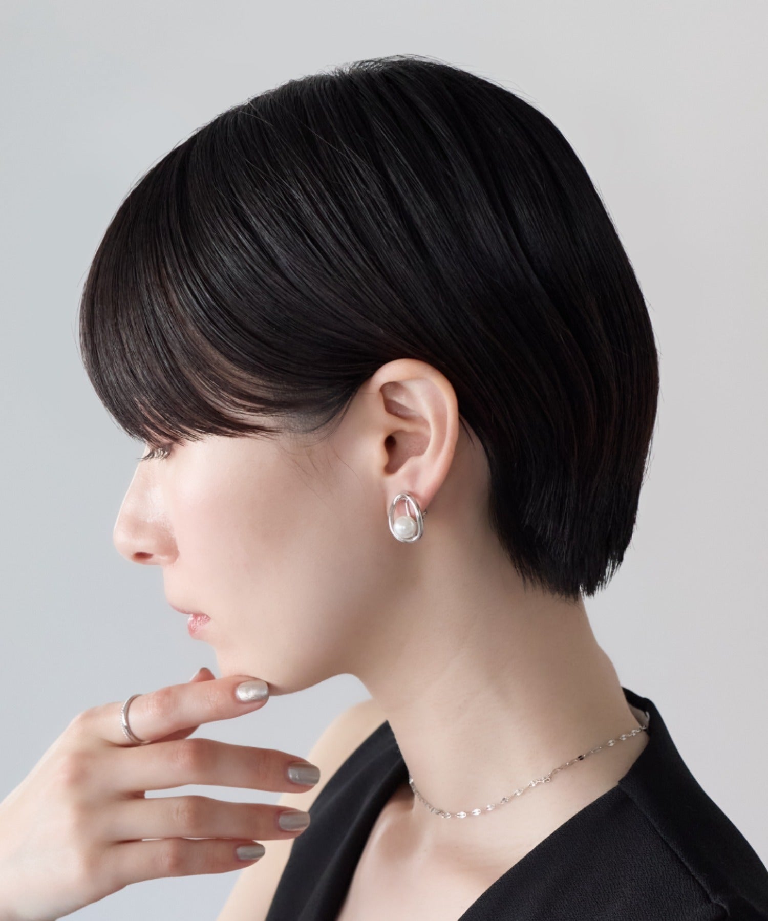 ciite' シーテ イヤリング シリコン付 デザインパール イヤリング