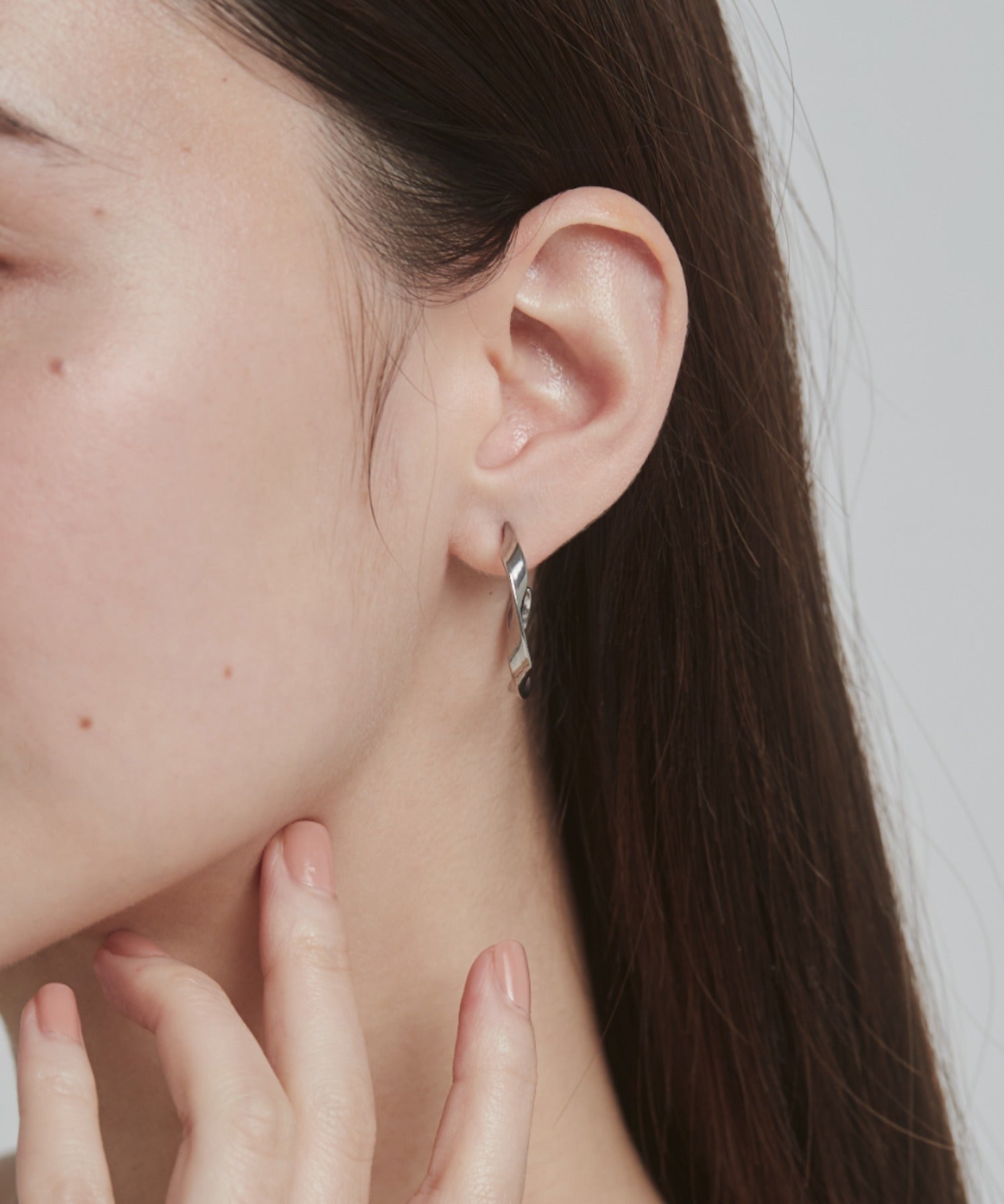 ciite' シーテ ピアス（両耳用） 【 金属アレルギー対応 】 ツイストフープピアス サージカルステンレス (両耳用)