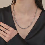 ciite' シーテ ネックレス 【 金属アレルギー対応 】 ツイストチェーンネックレス サージカルステンレス