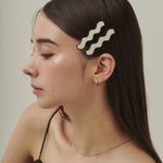 ciite' シーテ ヘアアクセサリー ウェーブデザインヘアピン 2個セット