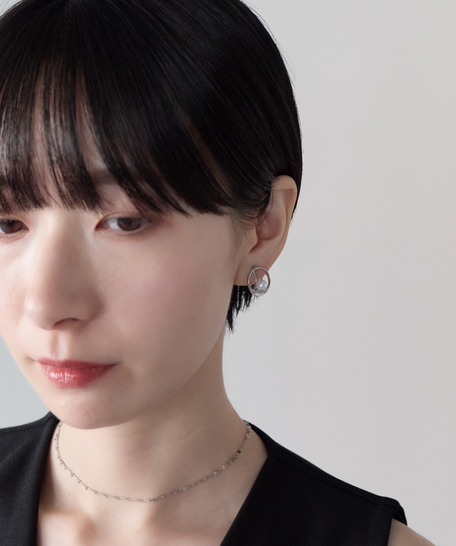 ciite' シーテ イヤリング シリコン付き デザインパールイヤリング