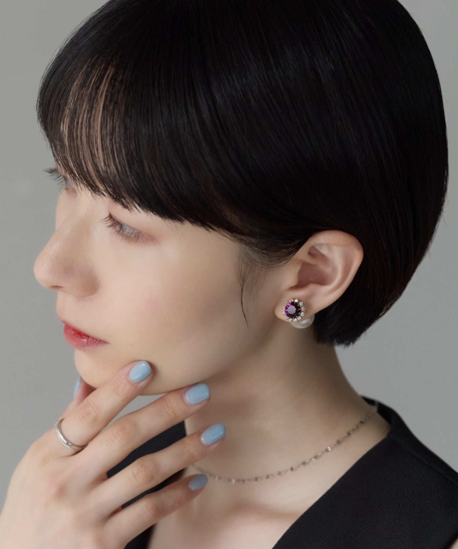 ciite' シーテ ピアス（両耳用） ビジューパールピアス