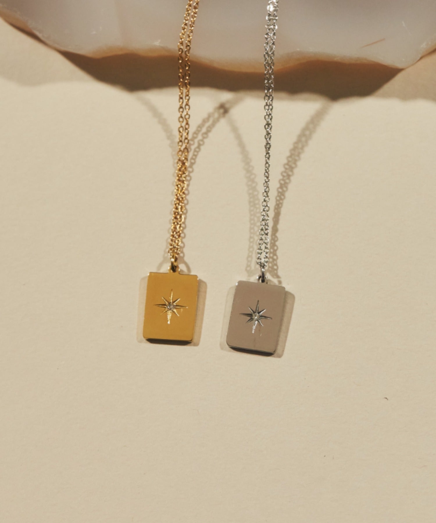 ciite' シーテ ネックレス 【 金属アレルギー対応 】 ビジュープレートネックレス サージカルステンレス