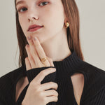 ciite' シーテ リング 【 金属アレルギー対応 】 ダブルハートリング サージカルステンレス