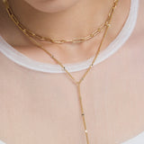 ciite' シーテ ネックレス 【 金属アレルギー対応 】 2連ロングネックレス サージカルステンレス