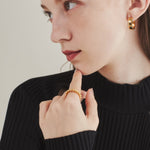 ciite' シーテ リング 【 金属アレルギー対応 】 ツイストリング サージカルステンレス