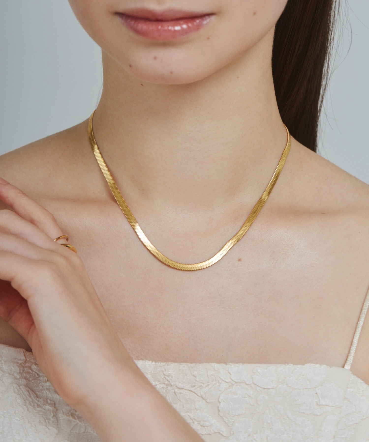 ciite' シーテ ネックレス 【 金属アレルギー対応 】 4mm スネークチェーンネックレス サージカルステンレス