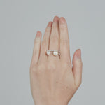 ciite' シーテ リング ビジューダブルパール リング