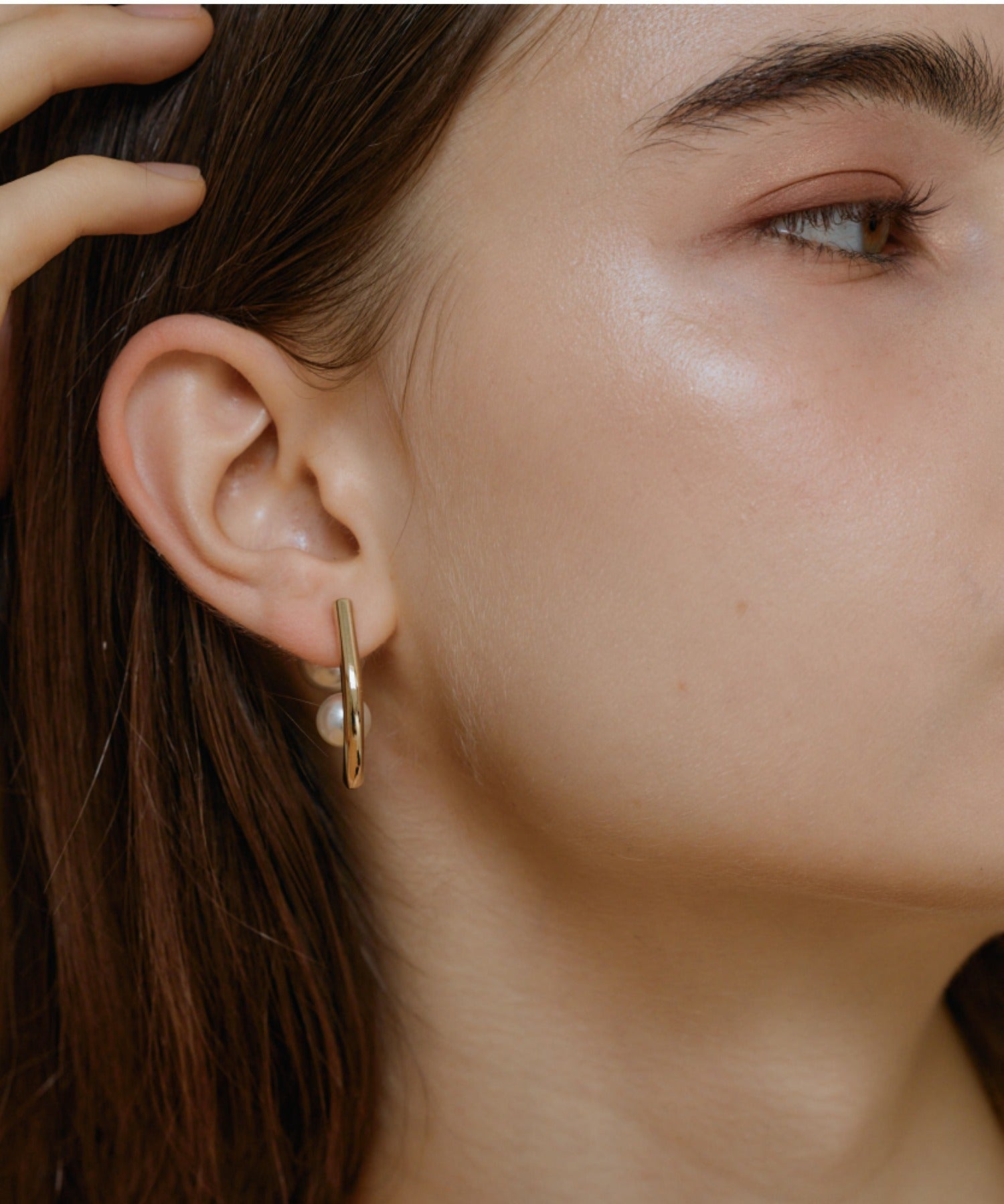 ciite' シーテ ピアス（両耳用） 【 金属アレルギー対応 】パールキャッチ デザインピアス サージカルステンレス