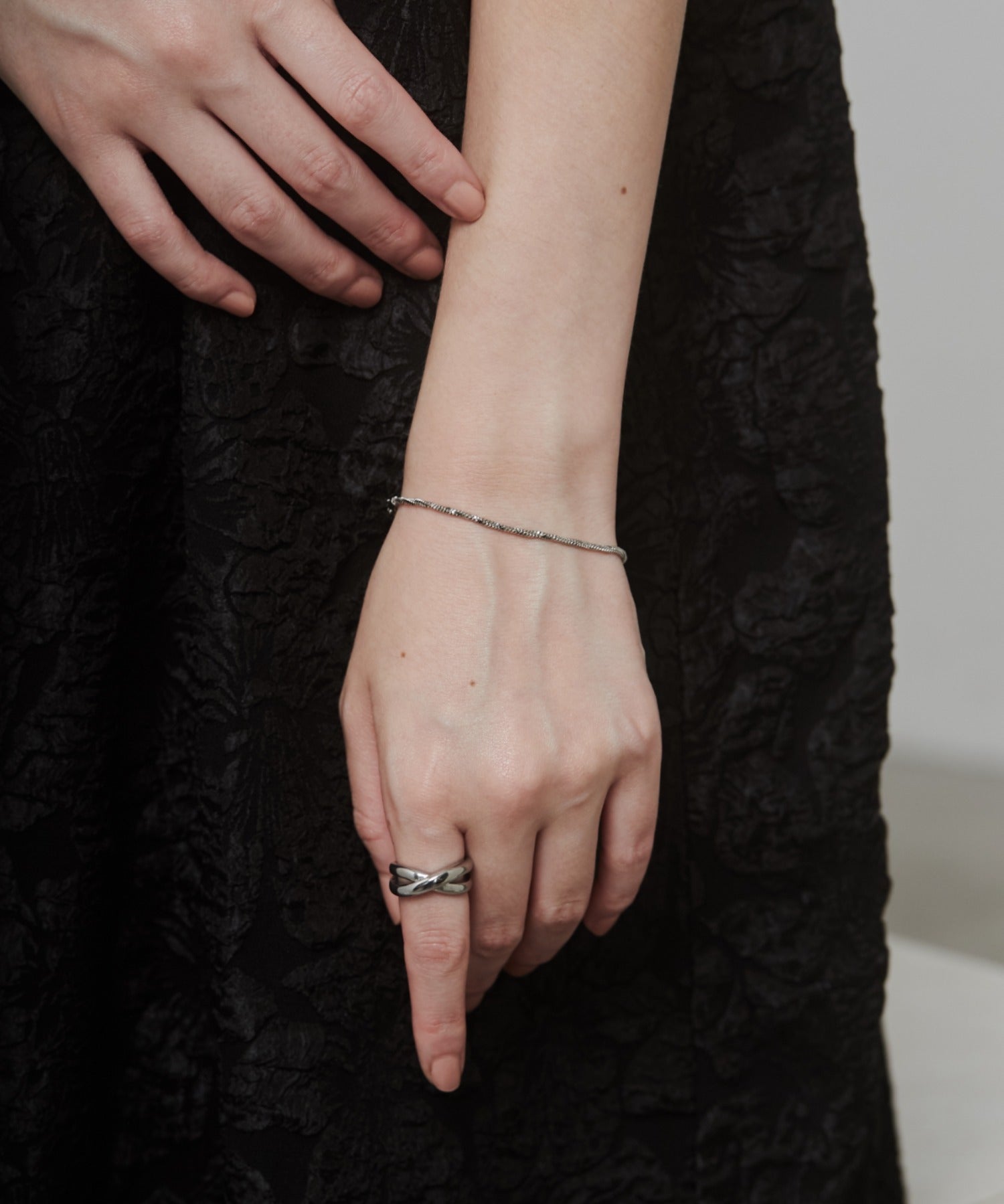 ciite' シーテ ブレスレット 【 金属アレルギー対応 】グリッターチェーンブレスレット サージカルステンレス