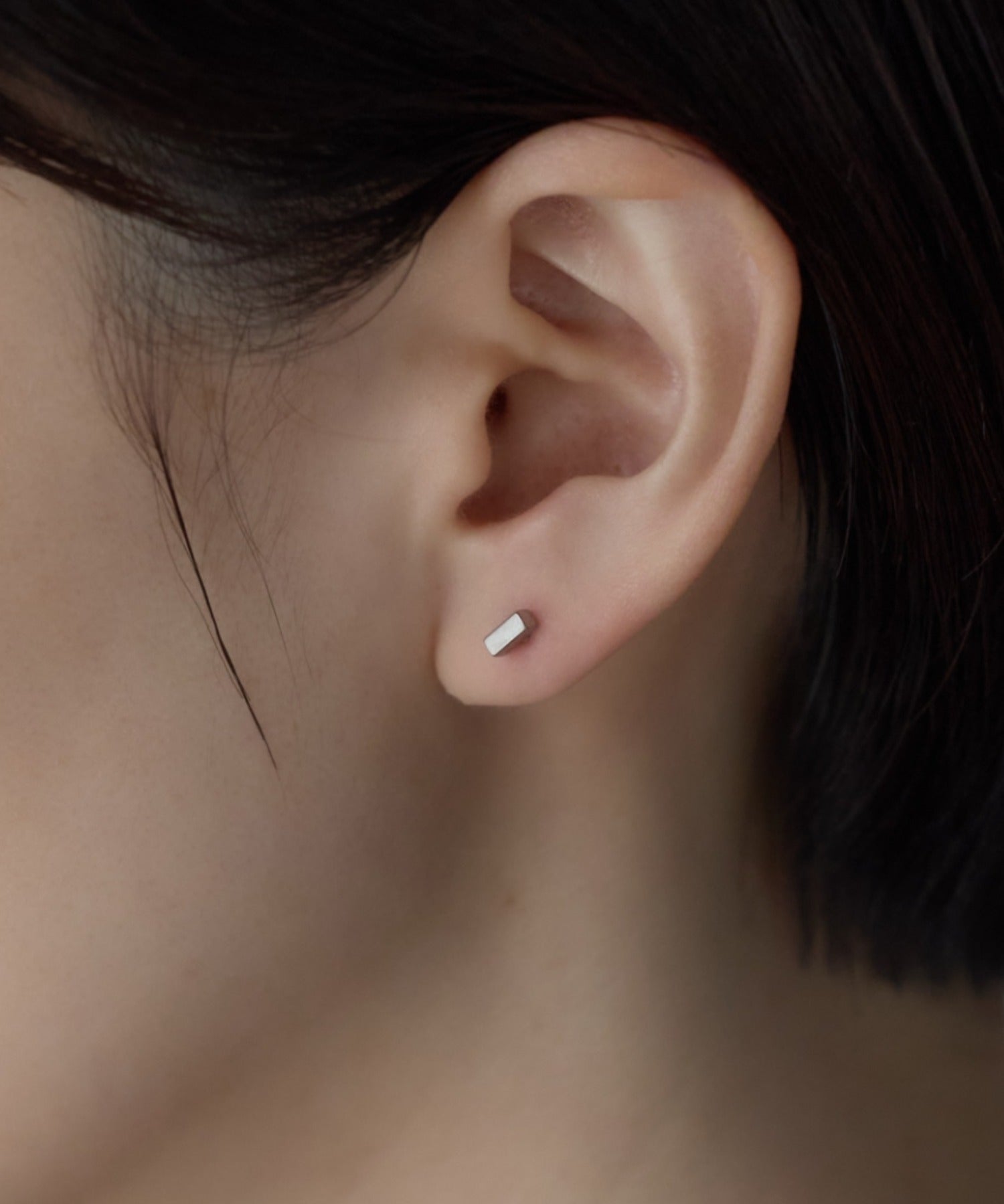 ciite' シーテ ピアス（両耳用） 【金属アレルギー対応】レクタングルバー ピアス