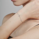 ciite' シーテ ブレスレット 【 金属アレルギー対応 】 クロスビジューブレスレット サージカルステンレス