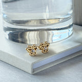 ciite' シーテ ピアス（両耳用） 【 金属アレルギー対応 】ミニビジューバタフライピアス サージカルステンレス（両耳用）