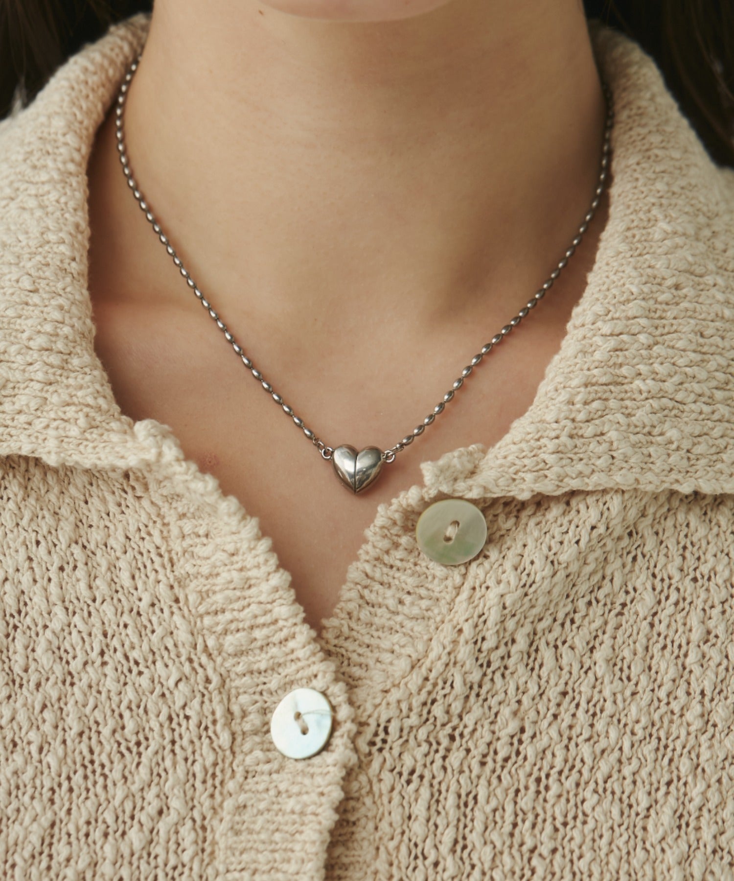 ciite' シーテ ネックレス 【 金属アレルギー対応 】 ミニハートネックレス サージカルステンレス