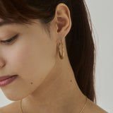 ciite' シーテ ピアス（両耳用） 【 金属アレルギー対応 】オーバルフープピアス サージカルステンレス（両耳用）
