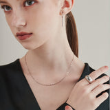 ciite' シーテ ネックレス 【 金属アレルギー対応 】 グリッターチェーンネックレス サージカルステンレス