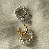 ciite' シーテ イヤーカフ パール&メタル イヤーカフセット