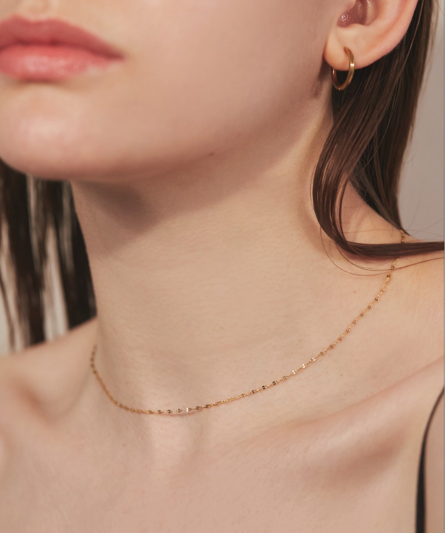 ciite' シーテ ネックレス 【 金属アレルギー対応 】 グリッターチェーンネックレス サージカルステンレス