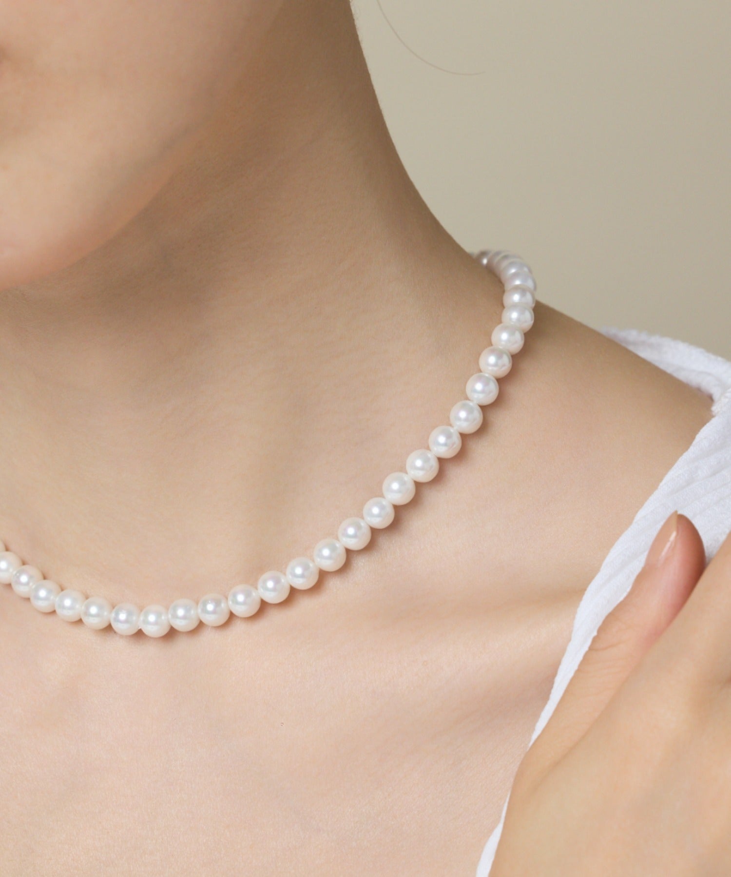 ciite' シーテ ネックレス 【 金属アレルギー対応 】 シンプルパールネックレス サージカルステンレス