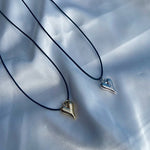 ciite' シーテ ネックレス メタルハートトップ コードチョーカー / ネックレス