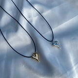 ciite' シーテ ネックレス メタルハートトップ コードチョーカー / ネックレス