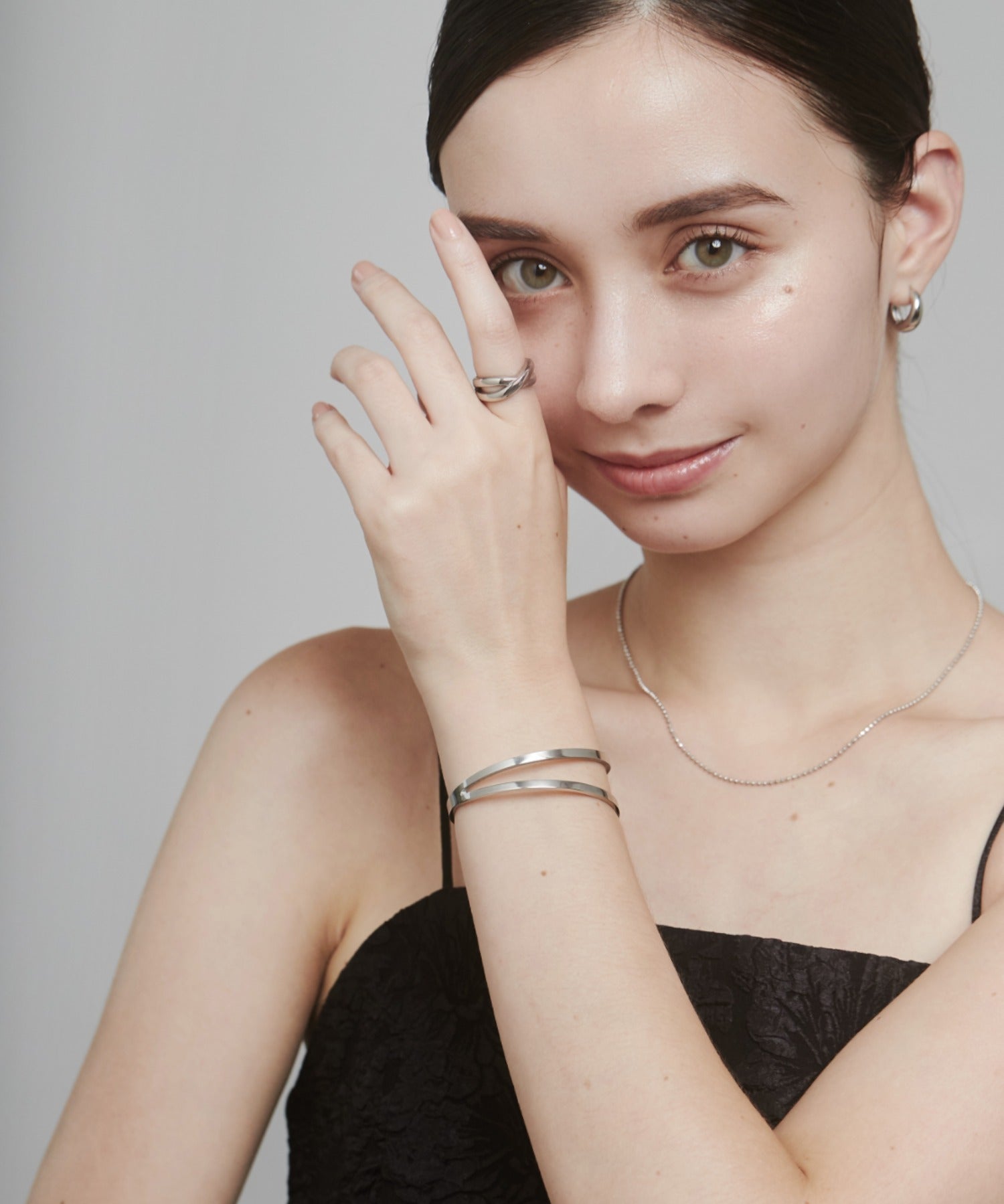 ciite' シーテ ブレスレット 【 金属アレルギー対応 】 2ラインバングル / ブレスレット サージカルステンレス