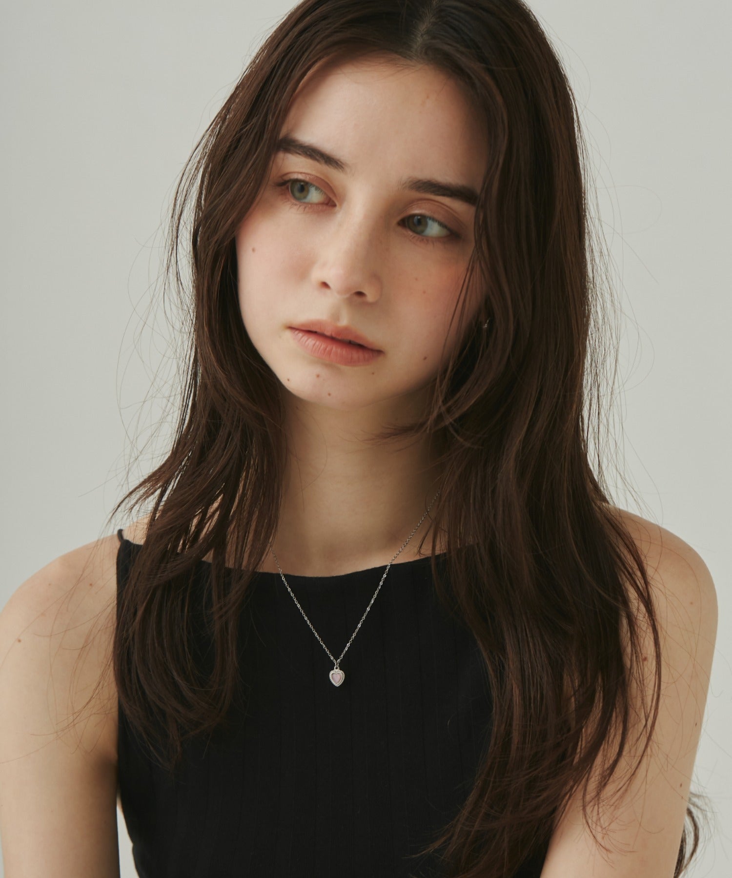 ciite' シーテ ネックレス 【 金属アレルギー対応 】 パステルカラー ハートネックレス サージカルステンレス