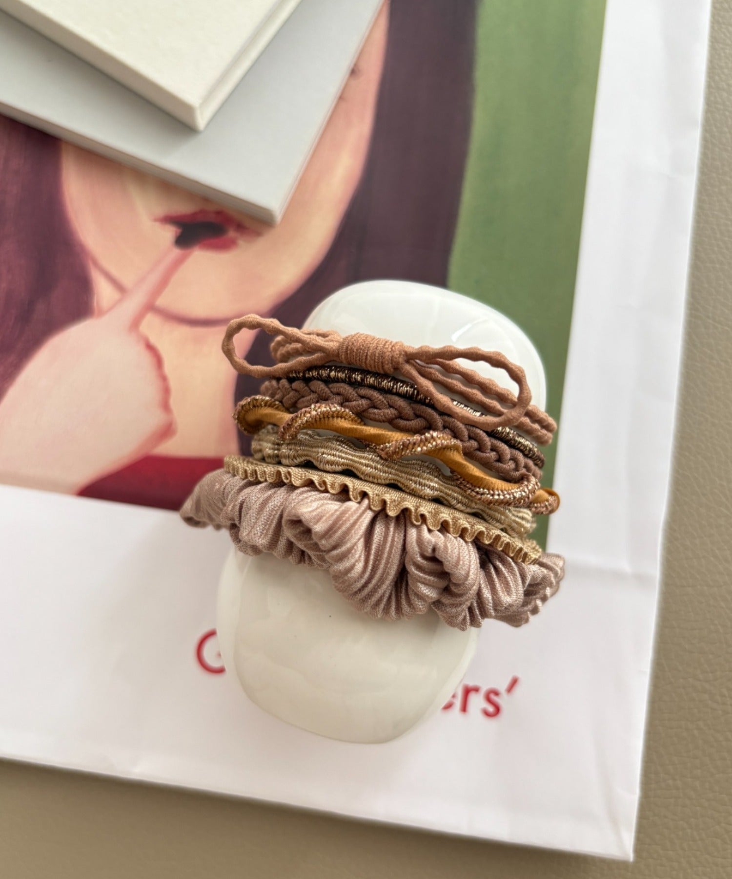 ciite' シーテ ヘアゴム チョコブラウンゴム ヘアゴムセット