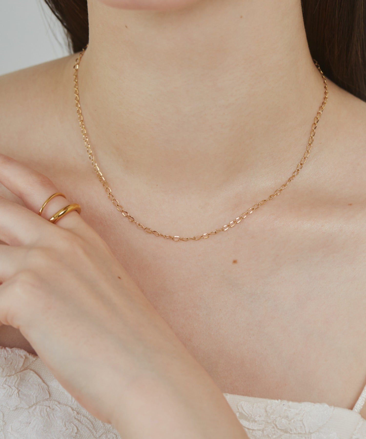 ciite' シーテ ネックレス 【 金属アレルギー対応 】 シンプルチェーンネックレス