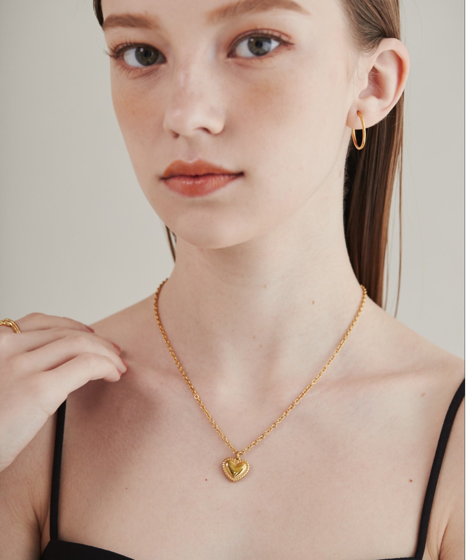 ciite' シーテ ネックレス 【 金属アレルギー対応 】 ハートネックレス サージカルステンレス