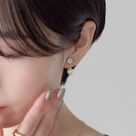 ciite' シーテ イヤリング シリコン付 デザインビジューパール イヤリング