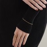 ciite' シーテ ブレスレット 【 金属アレルギー対応 】グリッターチェーンブレスレット サージカルステンレス