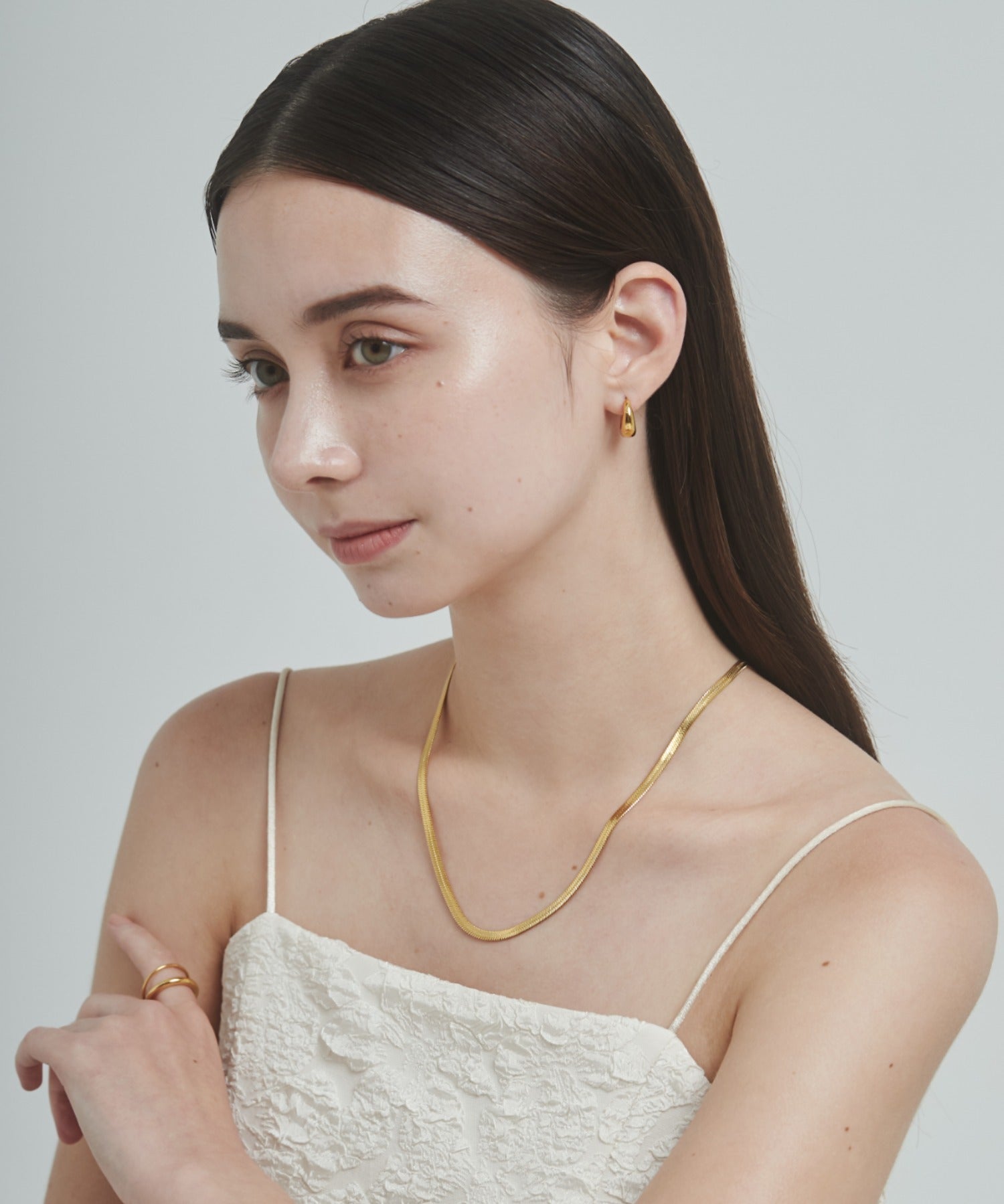 ciite' シーテ ネックレス 【 金属アレルギー対応 】 4mm スネークチェーンネックレス サージカルステンレス