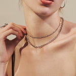 ciite' シーテ ネックレス 【 金属アレルギー対応 】 2連チェーンネックレス サージカルステンレス