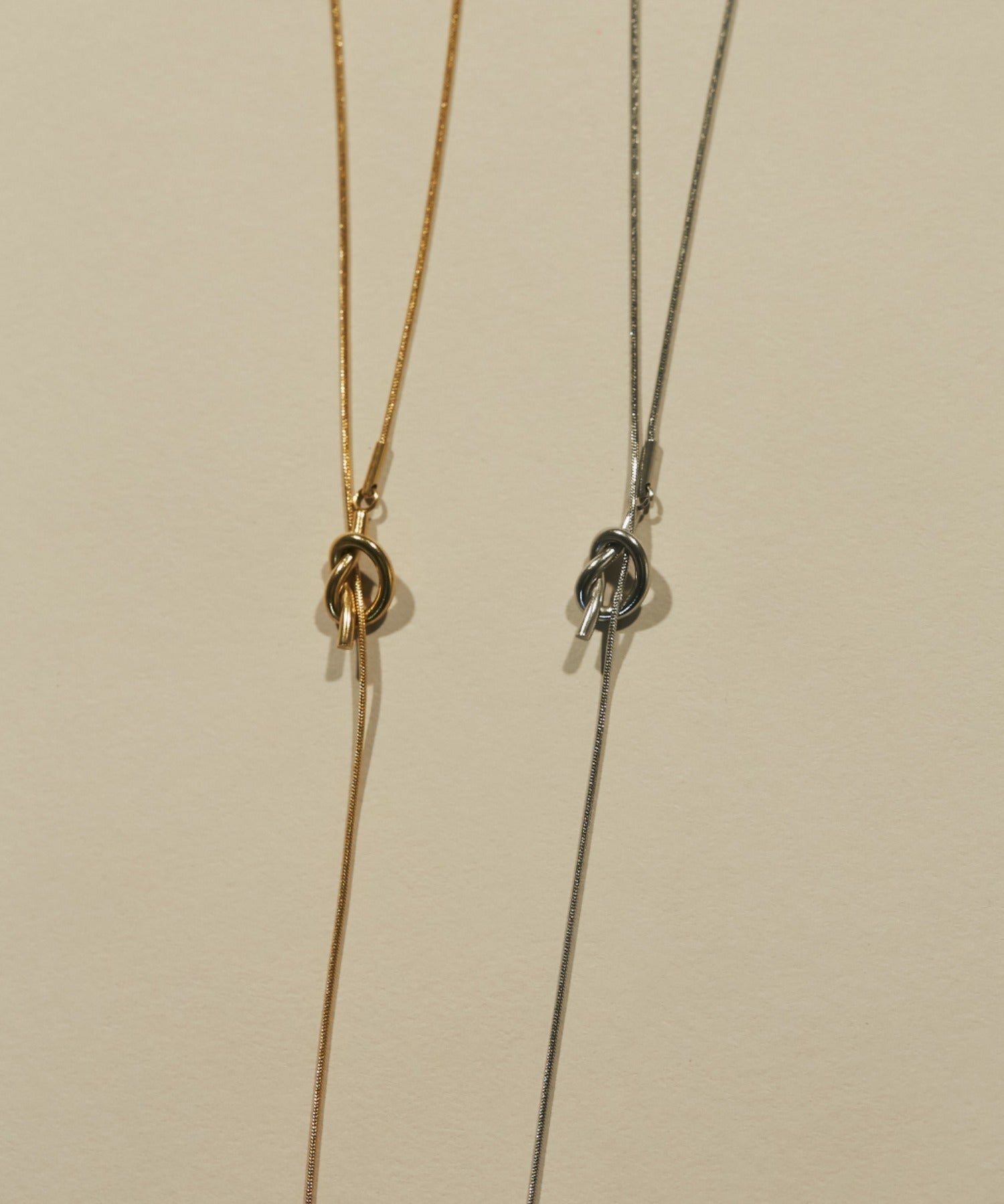 ciite' シーテ ネックレス 【 金属アレルギー対応 】 ノットチェーンロングネックレス サージカルステンレス