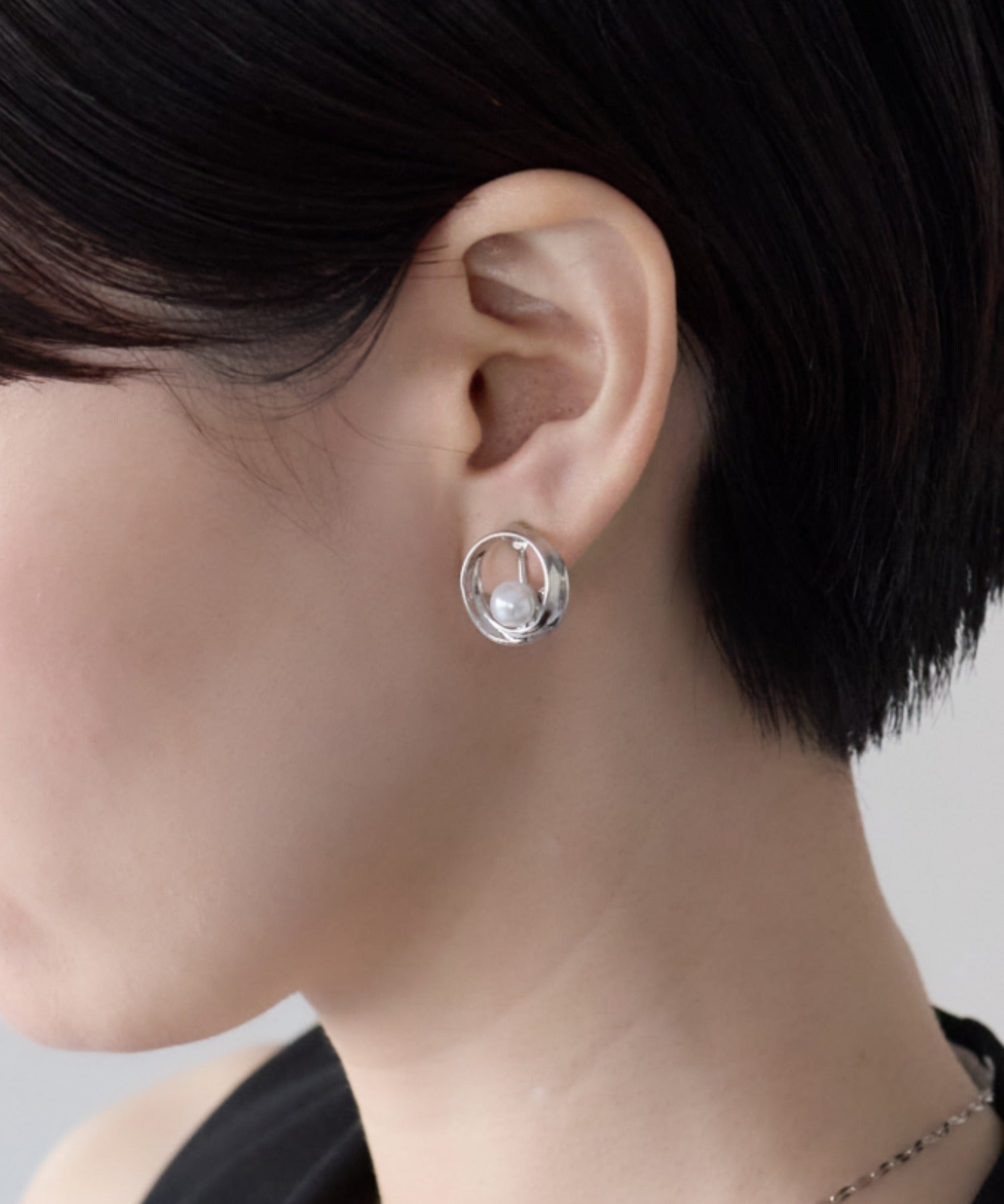 ciite' シーテ イヤリング シリコン付き デザインパールイヤリング