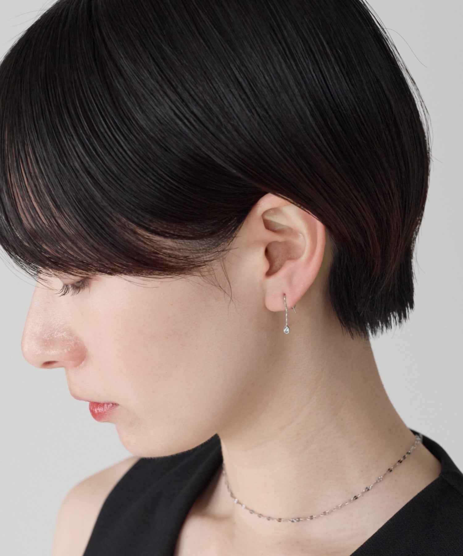ciite' シーテ ピアス（両耳用） 【金属アレルギー対応】シズクデザインピアス（両耳用） サージカルステンレス