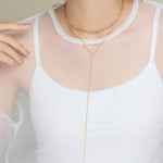 ciite' シーテ ネックレス 【 金属アレルギー対応 】 2連ロングネックレス サージカルステンレス