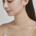 ciite' シーテ ネックレス 【 金属アレルギー対応 】 チェーンネックレス 2セット サージカルステンレス （38～43cm, 40～45cm）