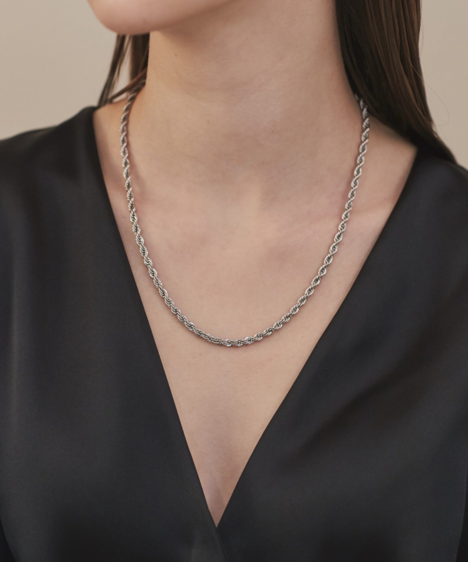 ciite' シーテ ネックレス 【 金属アレルギー対応 】 ツイストチェーンネックレス サージカルステンレス