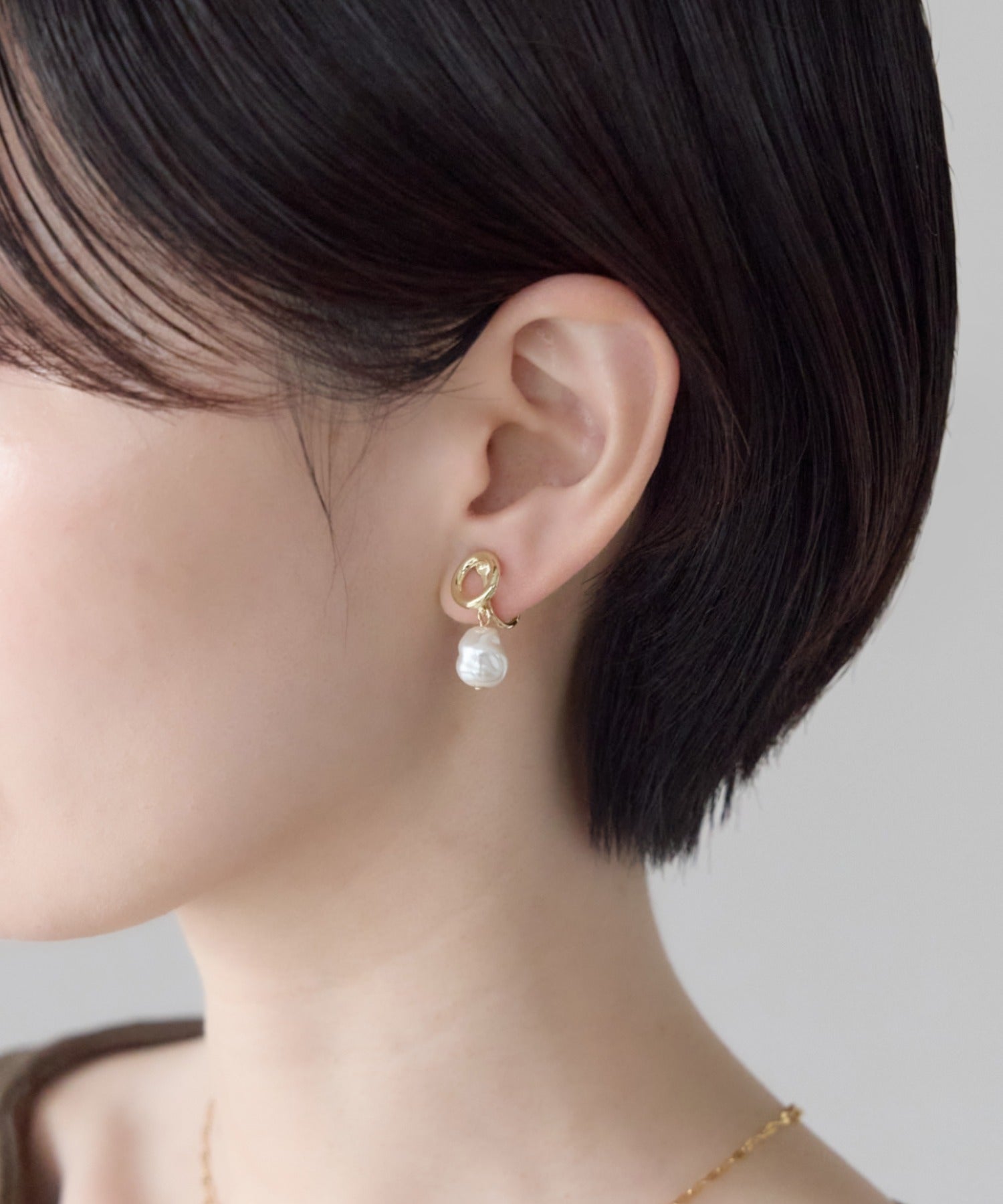 ciite' シーテ イヤリング シリコン付 デザインパール イヤリング
