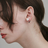 ciite' シーテ イヤリング 【 金属アレルギー対応 】 シンプルパールイヤリング サージカルステンレス (両耳用)