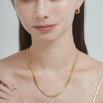 ciite' シーテ ネックレス 【 金属アレルギー対応 】 4mm スネークチェーンネックレス サージカルステンレス