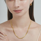 ciite' シーテ ネックレス 【 金属アレルギー対応 】 4mm スネークチェーンネックレス サージカルステンレス